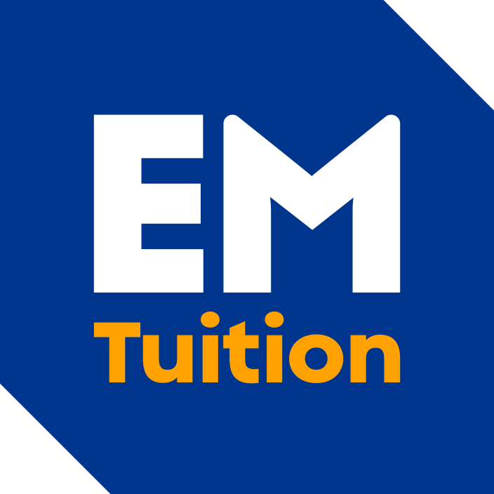 The company logo for EM Tuition