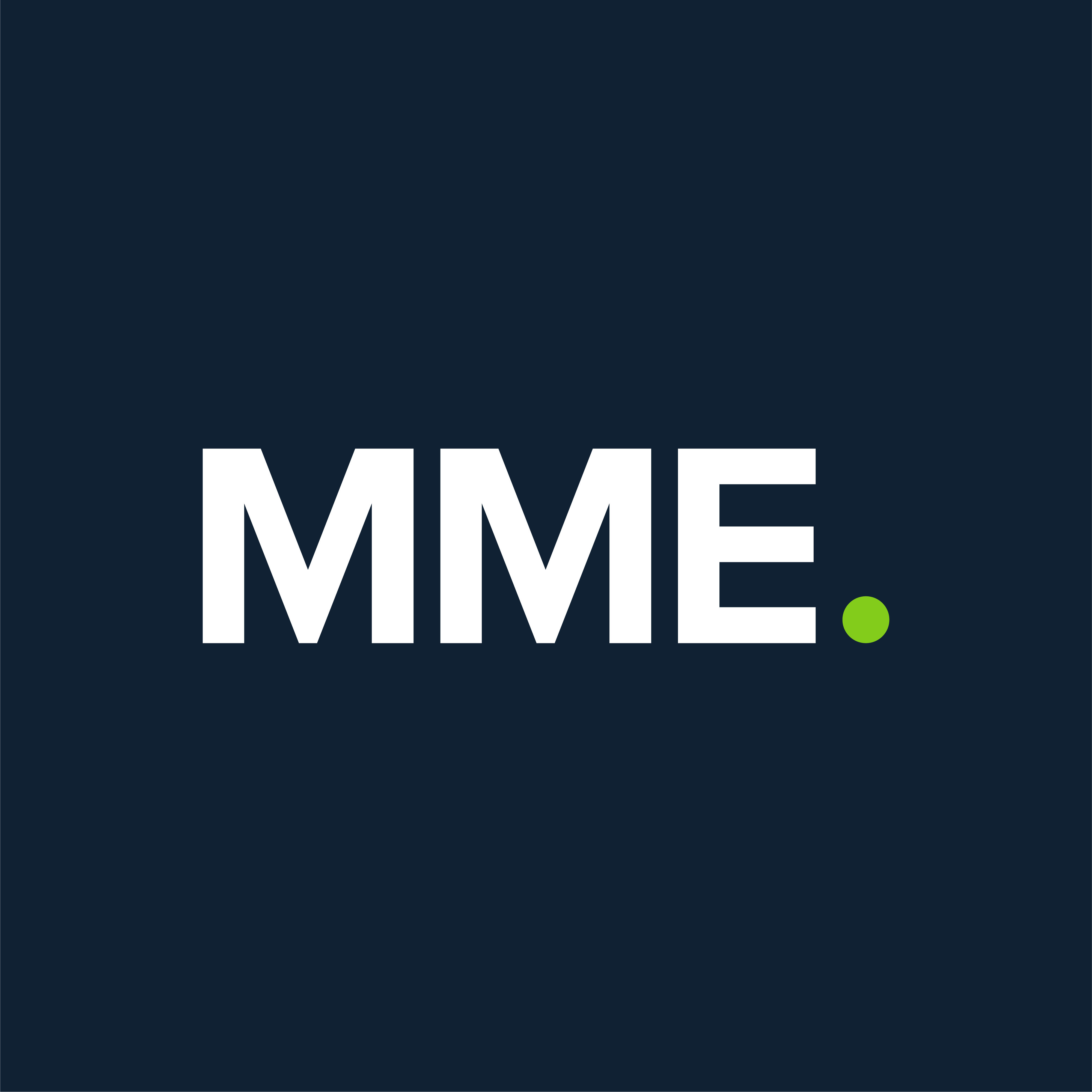 The company logo for MME